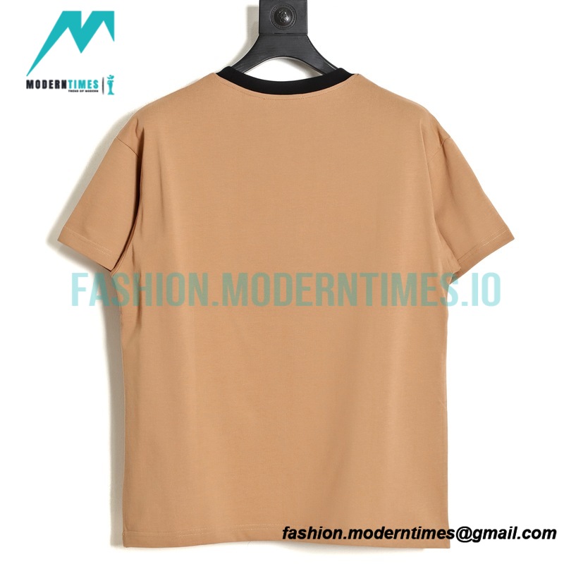 Fendi- 23ss Colour-matched Logo Foam-printed Short-sleeved T-shirt