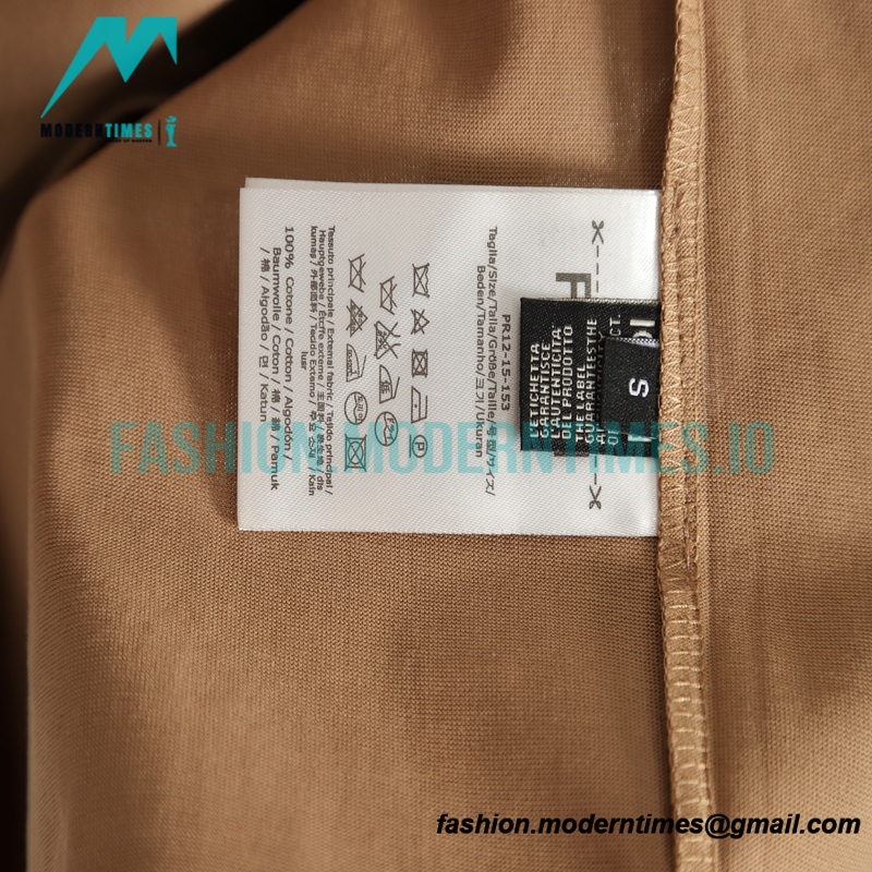 Fendi- 23ss Colour-matched Logo Foam-printed Short-sleeved T-shirt
