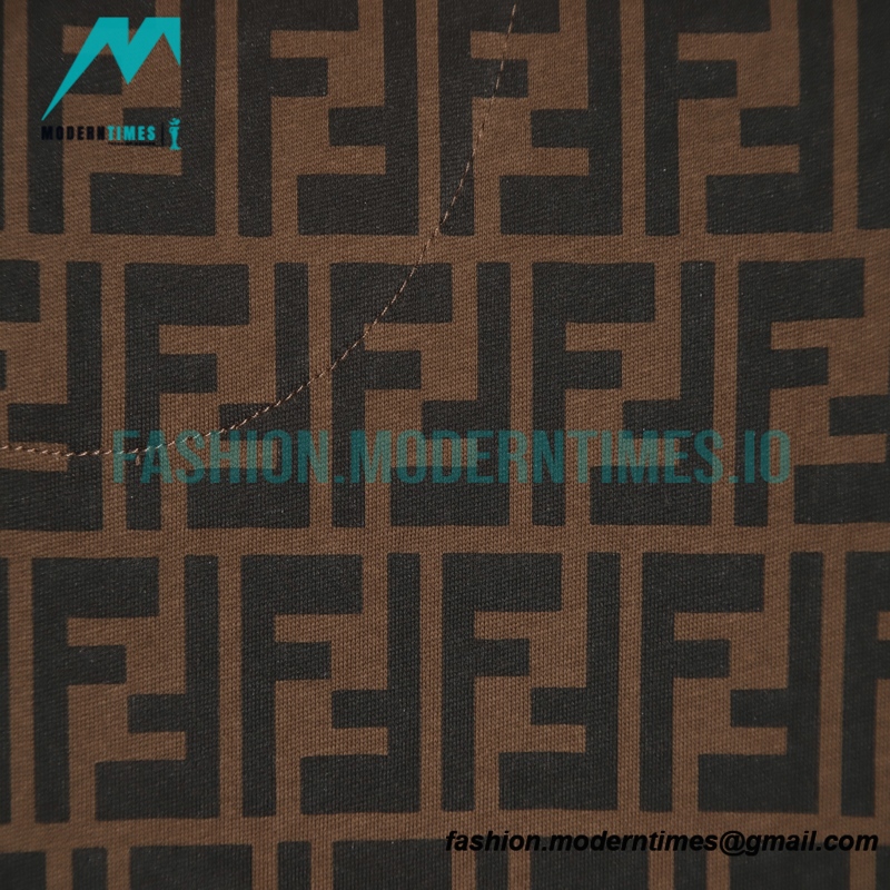 Fendi - 23ss Full Print Double F Stitched Short Sleeve