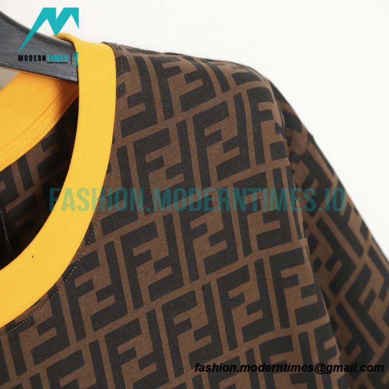Fendi - 23ss Full Print Double F Stitched Short Sleeve