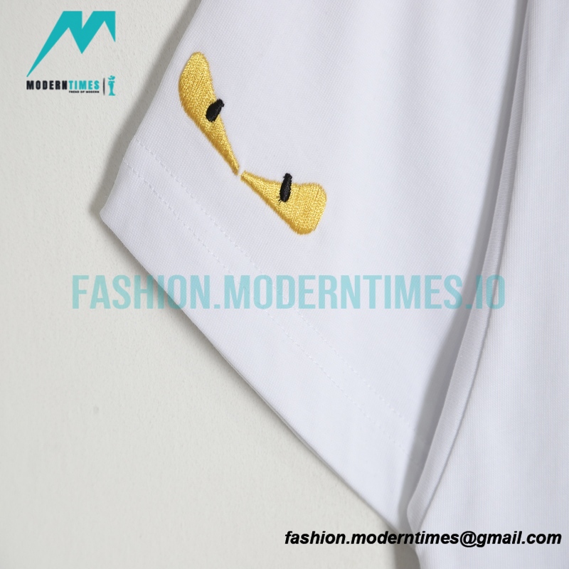 Fendi - 23ss Chest Double F Embroidered Short-sleeved T-shirt