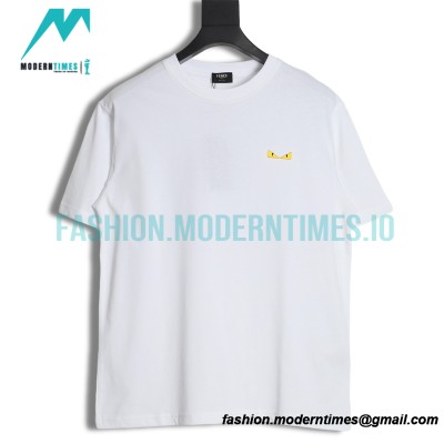 Fendi- Little Monster Eyes Embroidered Short-sleeved T-shirt