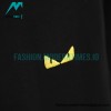 Fendi- Little Monster Eyes Embroidered Short-sleeved T-shirt