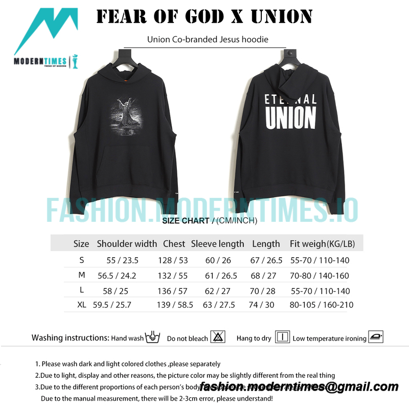 Fear Of God - Union Co-branded Jesus hoodie