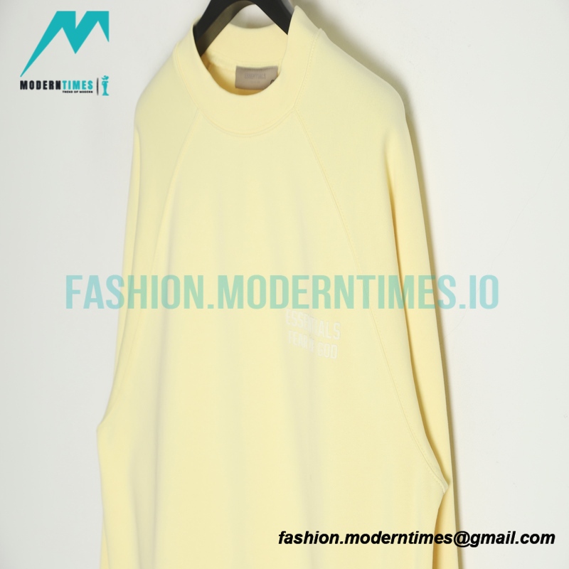 Fear of God - Flocked Small Label Round Neck Hoodie