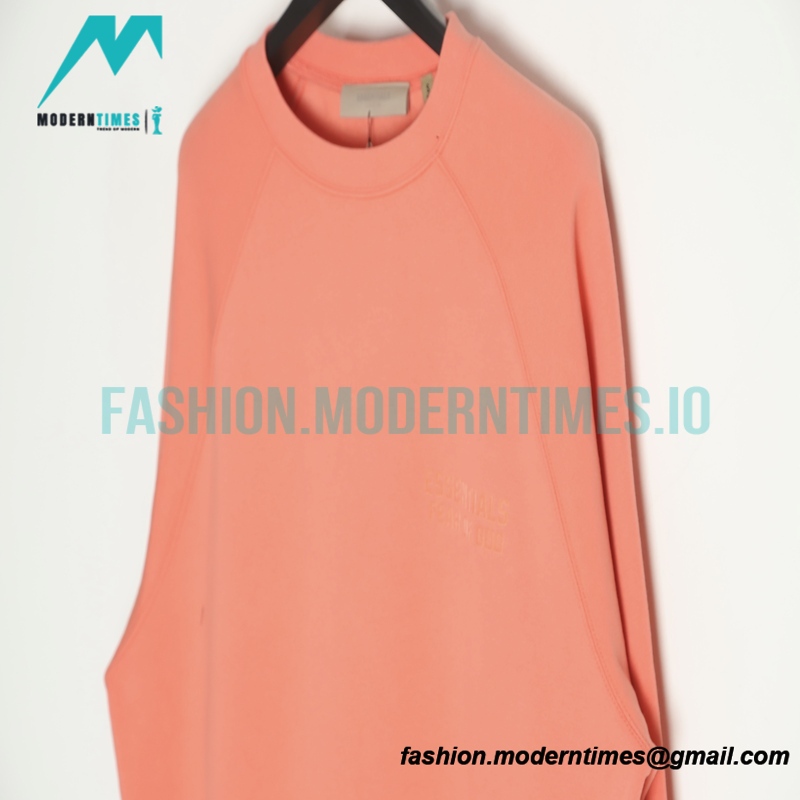 Fear of God - Flocked Small Label Round Neck Hoodie