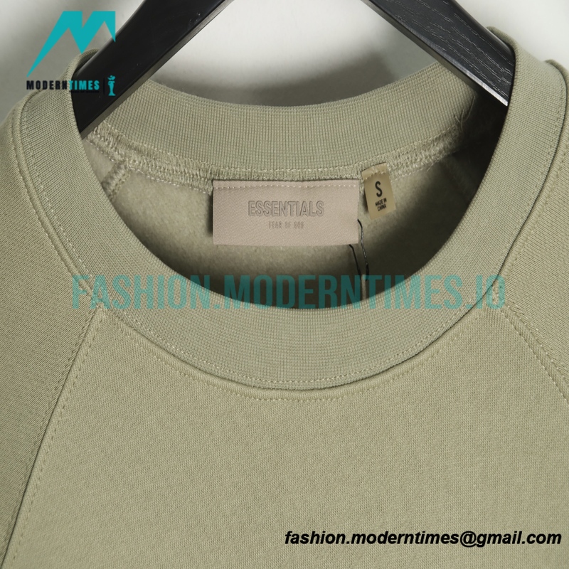 Fear of God - Flocked Small Label Round Neck Hoodie