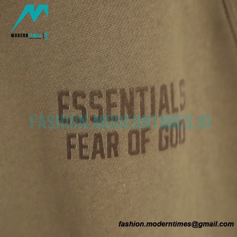 Fear of God - Flocked Small Label Round Neck Hoodie