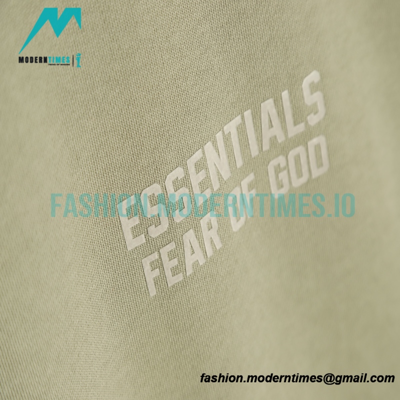 Fear of God - Flocked Small Label Round Neck Hoodie