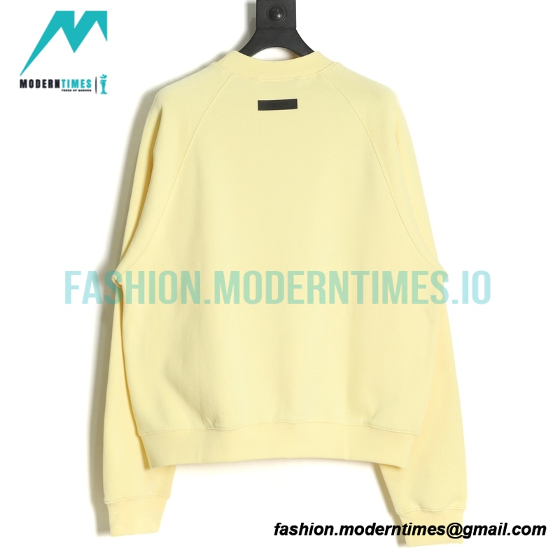Fear of God - Flocked Small Label Round Neck Hoodie