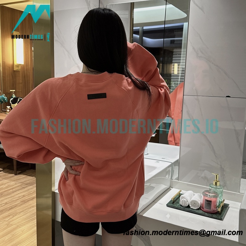 Fear of God - Flocked Small Label Round Neck Hoodie