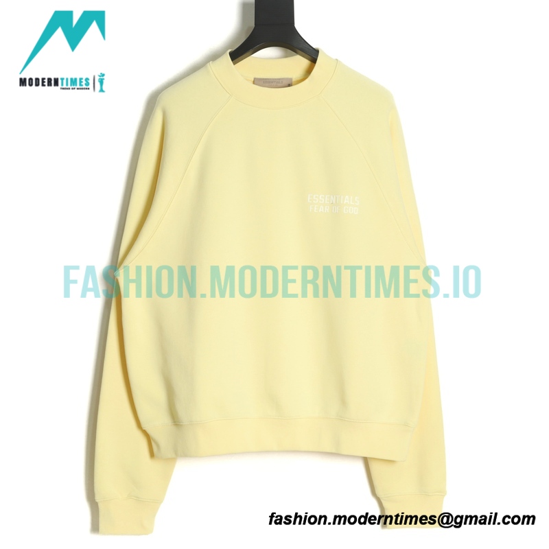 Fear of God - Flocked Small Label Round Neck Hoodie