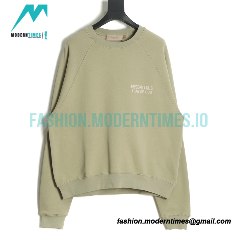 Fear of God - Flocked Small Label Round Neck Hoodie