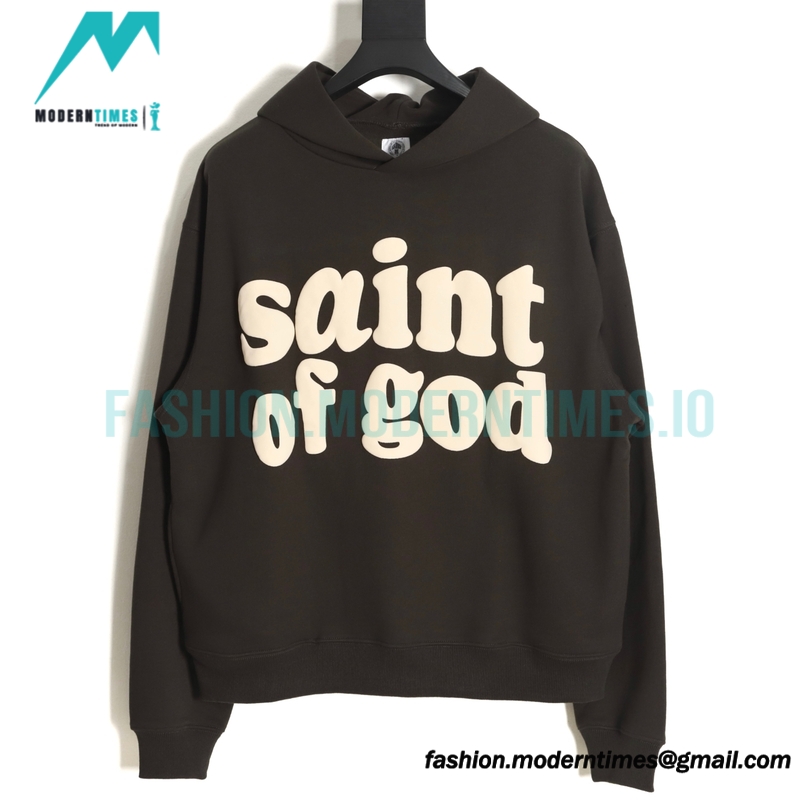 Saint - Fear of God Co-branded Foam Letter Print Hoodie