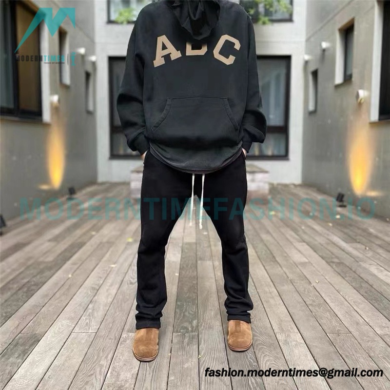 Fear Of God - Flocked ABC letter hoodie