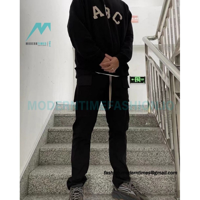Fear Of God - Flocked ABC letter hoodie