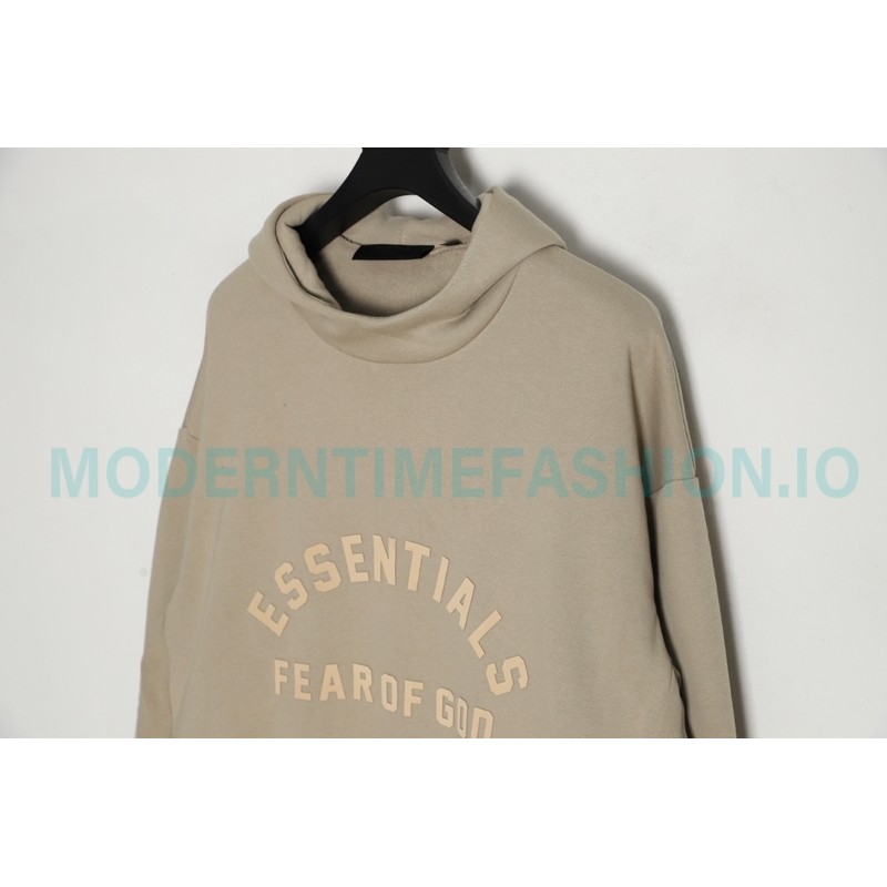 Fear of God - Essential Curved Front Beautiful Fleece Hoodie 