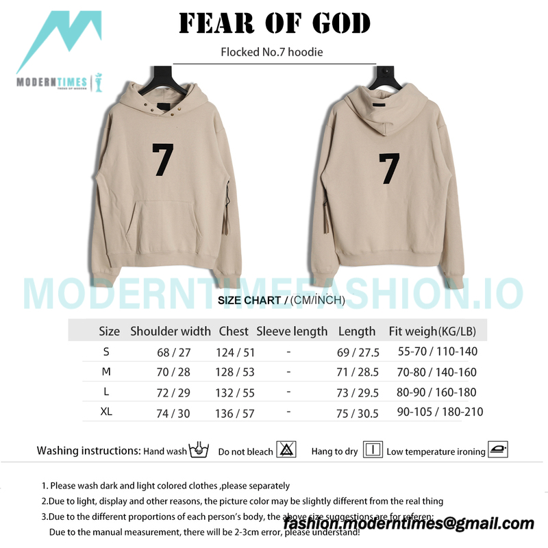 Fear Of God - Flocked No.7 hoodie