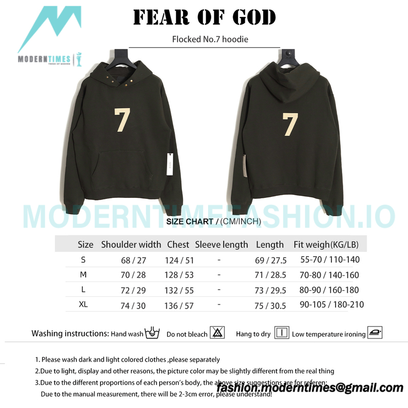 Fear Of God - Flocked No.7 hoodie