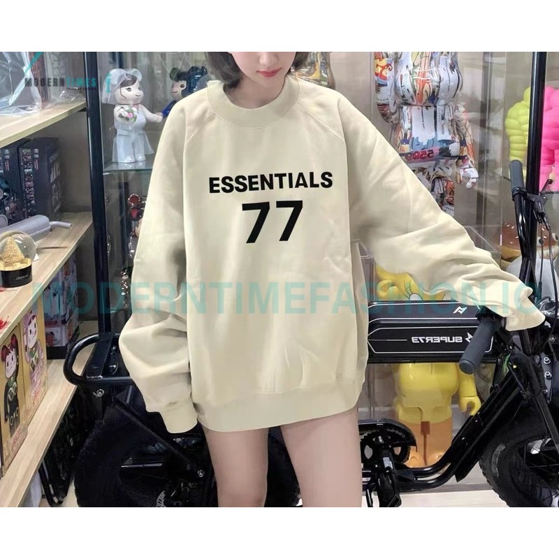 Fear Of God - Flocked 77 Print Crewneck Hoodie 