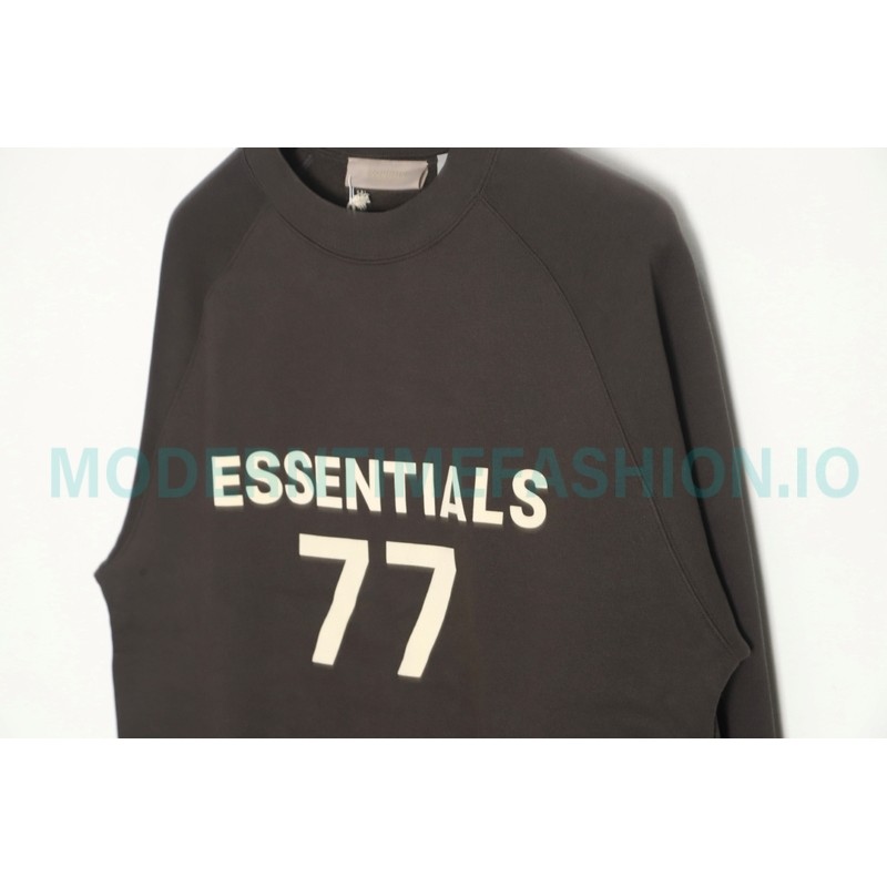 Fear Of God - Flocked 77 Print Crewneck Hoodie 