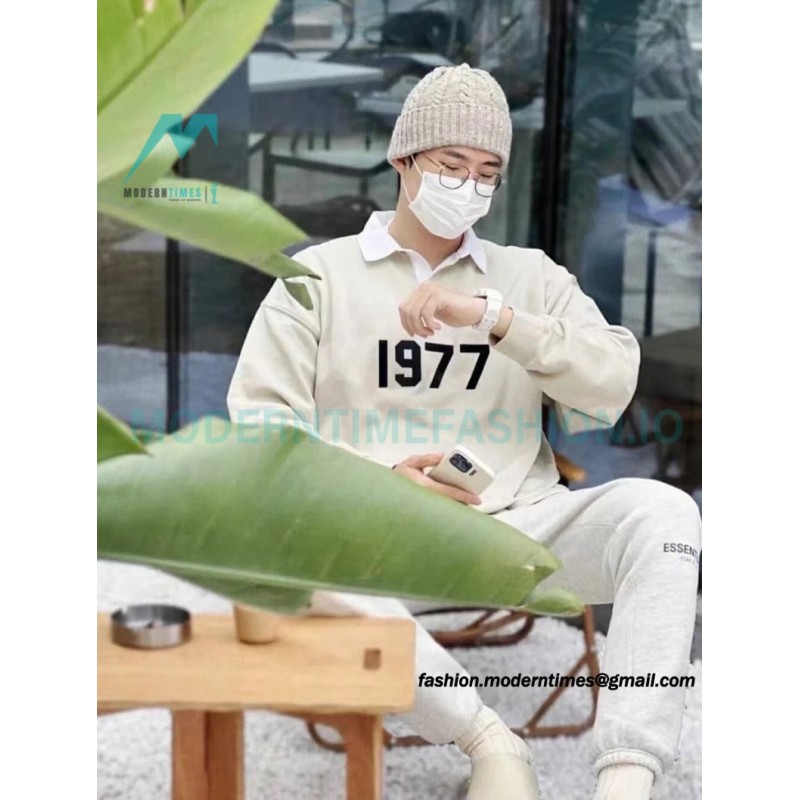 Fear Of God - 1977 Flocked Polo Collar Hoodie