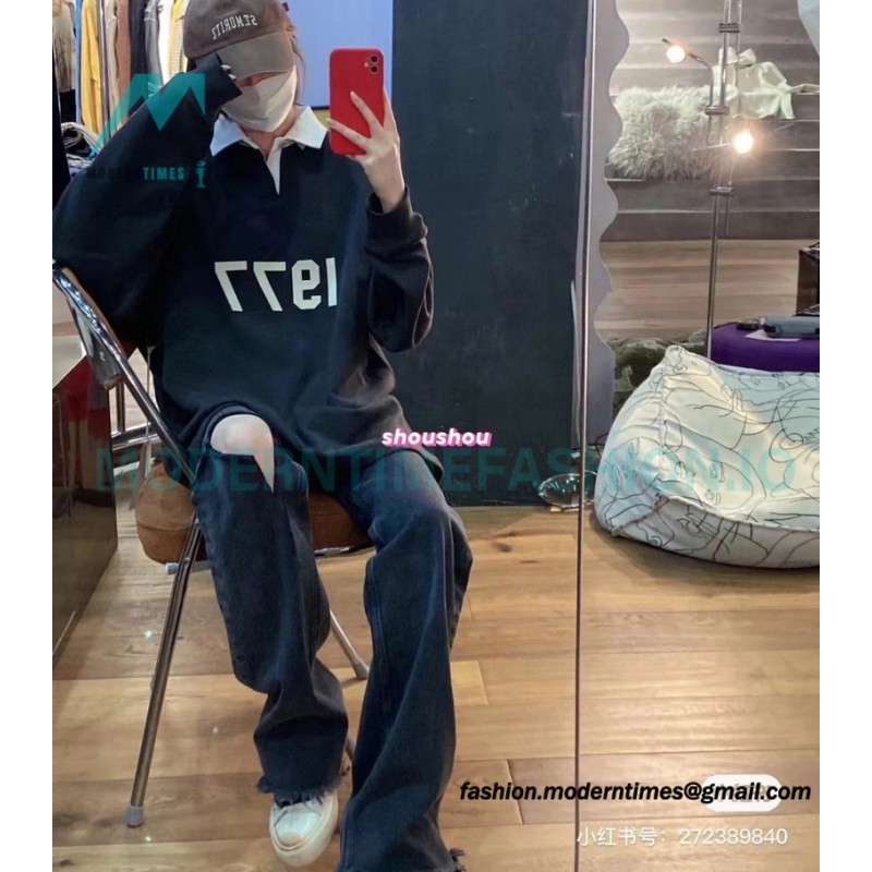 Fear Of God - 1977 Flocked Polo Collar Hoodie