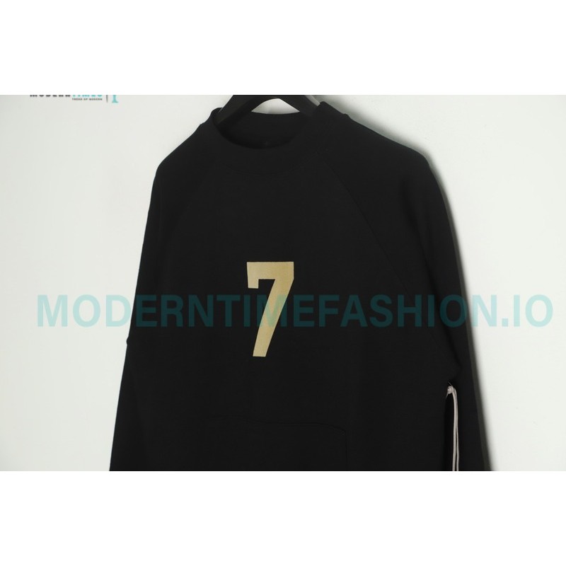 Fear Of God - Flocked 7-letter Crew-neck Hoodie