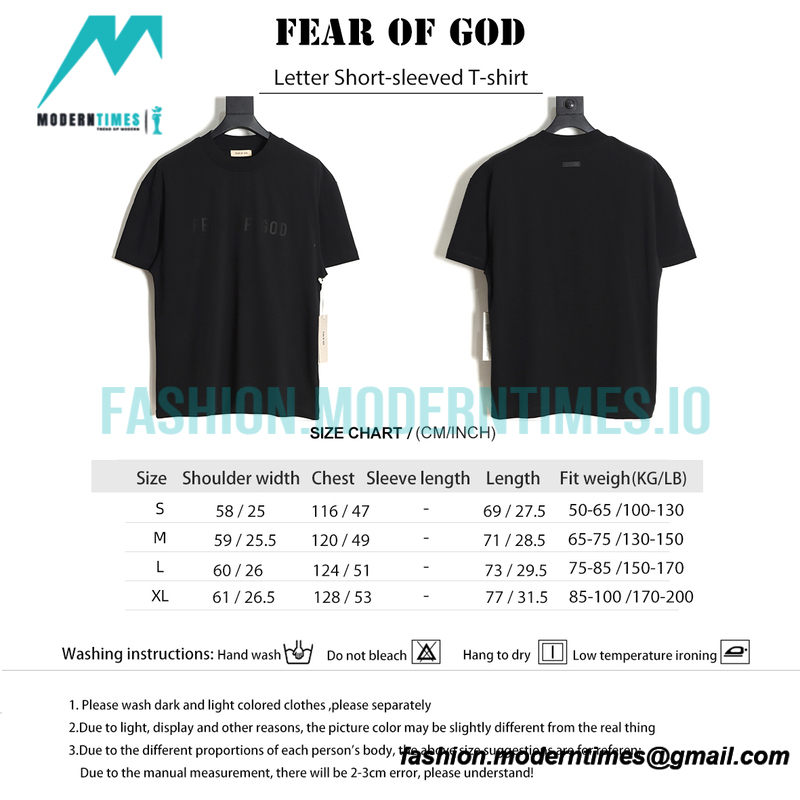 Fear of God - Letter Short-sleeved T-shirt