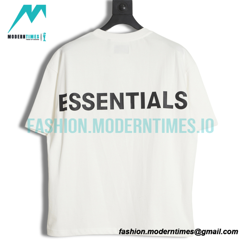 Fear Of God - Short Sleeve T-shirt With Reflective Letter Print On The Back