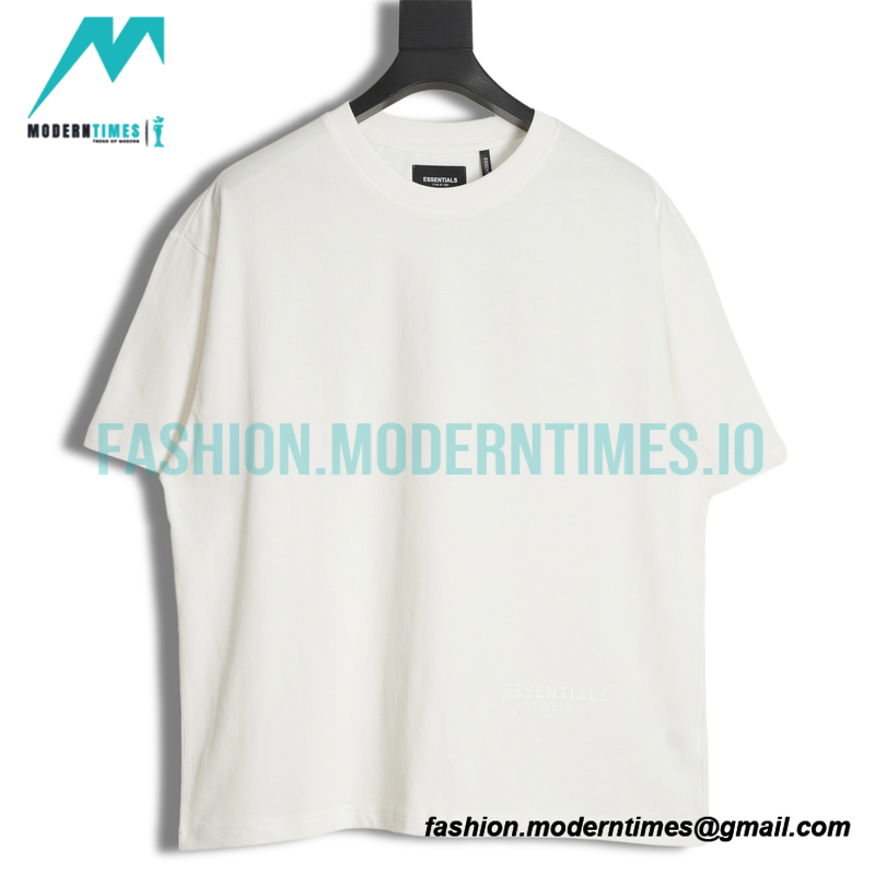 Fear Of God - Short Sleeve T-shirt With Reflective Letter Print On The Back
