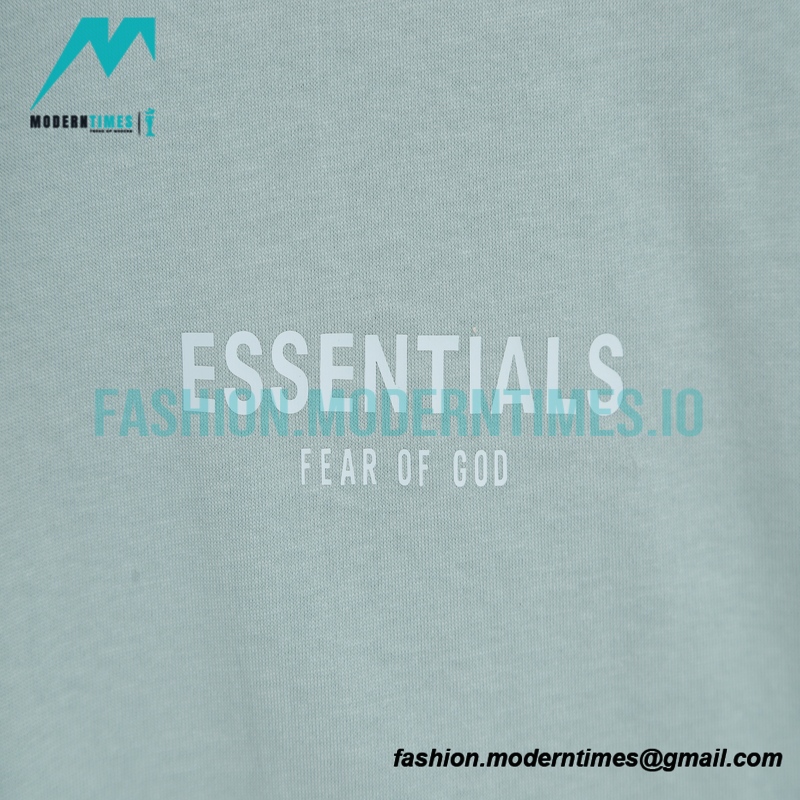 Fear Of God - Short Sleeve T-shirt With Reflective Letter Print On The Back