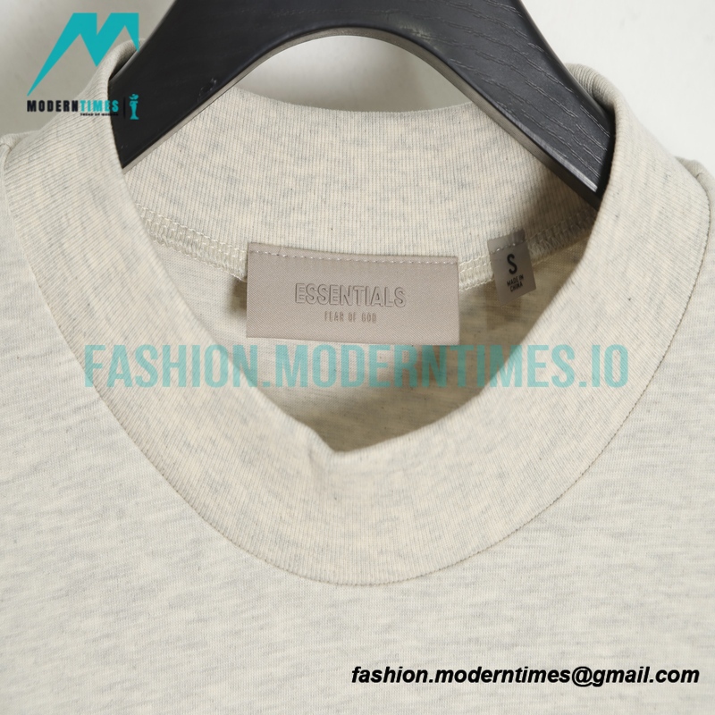 Fear Of God - Double-row Flocked Letter Short-sleeved T-shirt