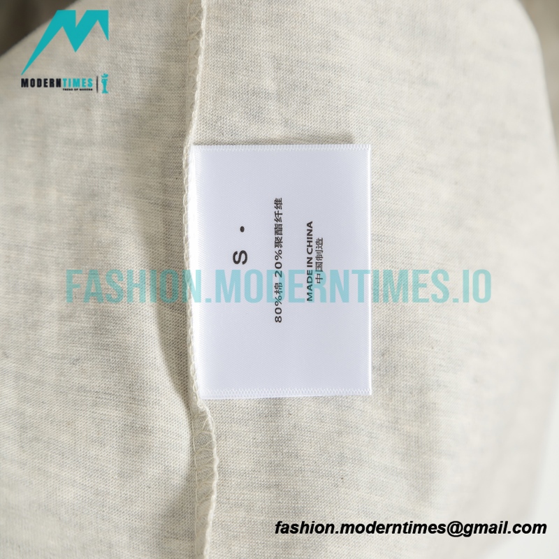 Fear Of God - Double-row Flocked Letter Short-sleeved T-shirt