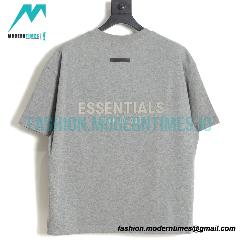 Fear Of God - Double-row Silicone Letter-sleeve T-shirt