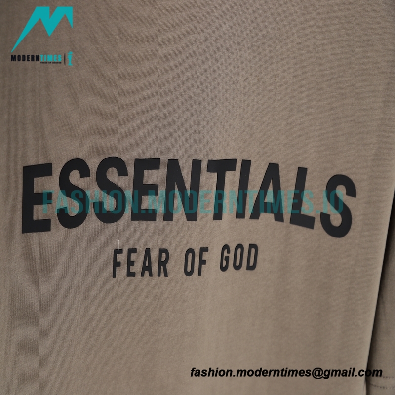 Fear Of God - Double-row Silicone Letter-sleeve T-shirt
