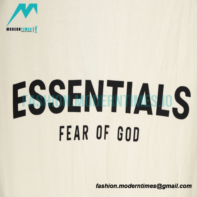 Fear Of God - Double-row Silicone Letter-sleeve T-shirt