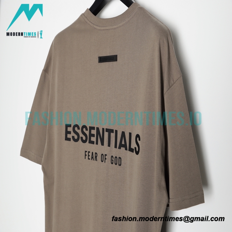 Fear Of God - Double-row Silicone Letter-sleeve T-shirt