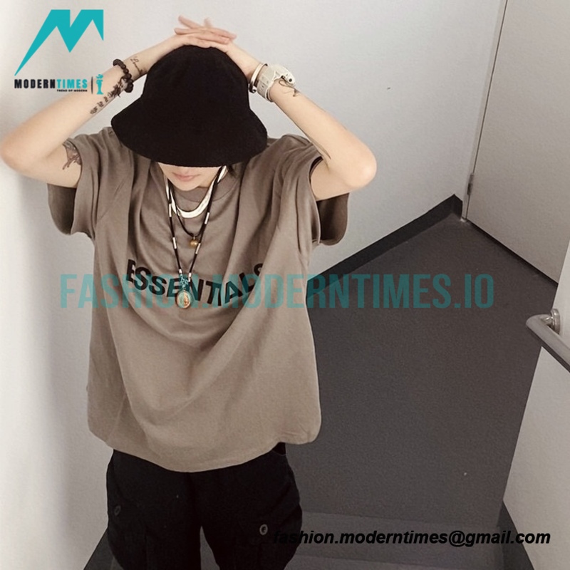 Fear Of God - Chest Silicone Letter-sleeve T-shirt