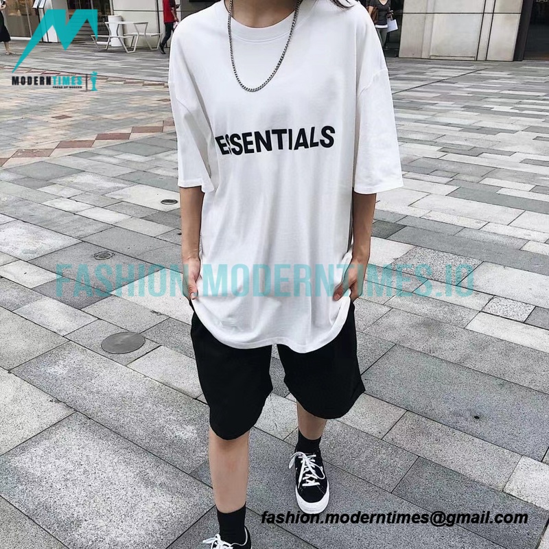 Fear Of God - Chest Silicone Letter-sleeve T-shirt