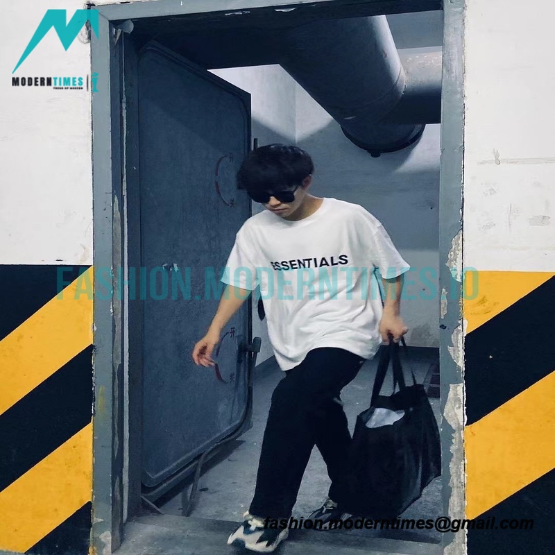 Fear Of God - Chest Silicone Letter-sleeve T-shirt