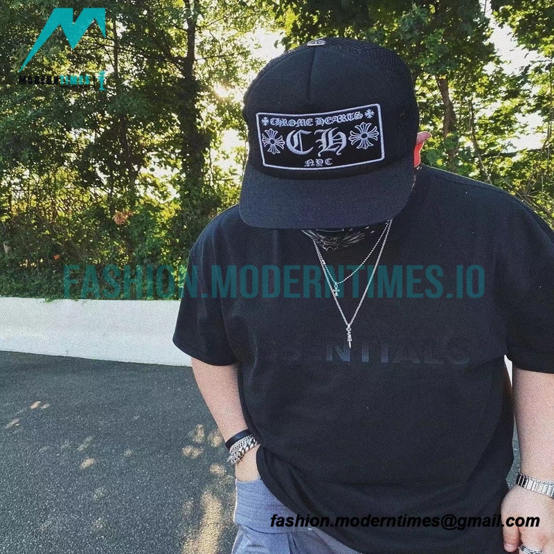 Fear Of God - Chest Silicone Letter-sleeve T-shirt