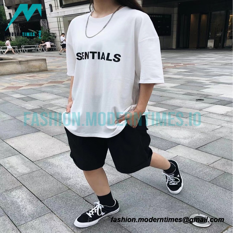 Fear Of God - Chest Silicone Letter-sleeve T-shirt