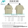 Fear Of God - Chest Silicone Letter-sleeve T-shirt
