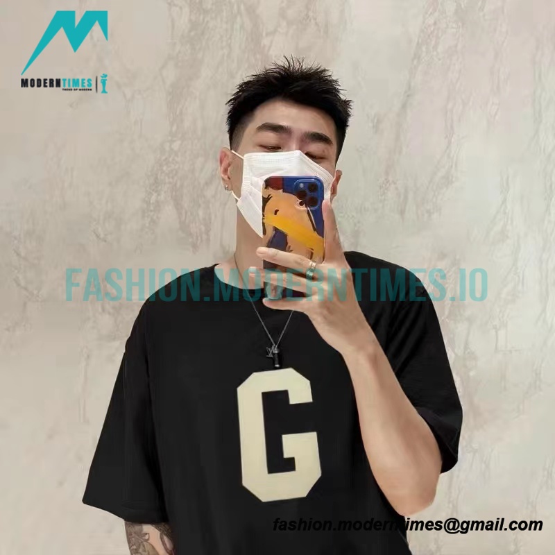 Fear Of God - Flocked Large G Letter Short Sleeve T-shirt