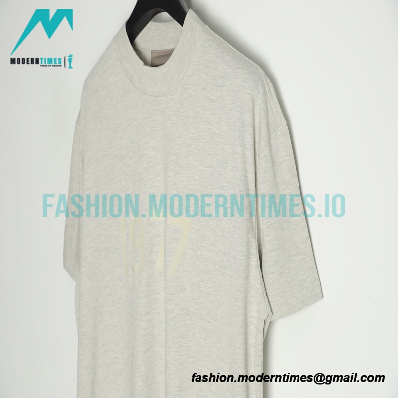 Fear Of God - 1977 Flocked New Printed Short-sleeved T-shirt