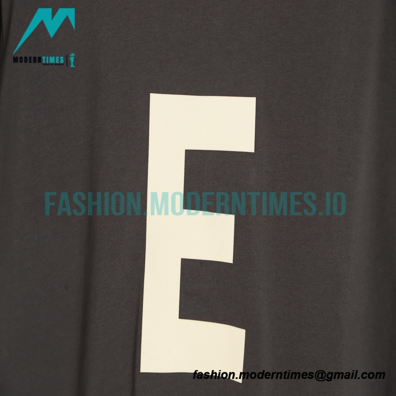 Fear Of God - Flocked Large E Letter Short Sleeve T-shirt
