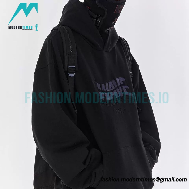 Far Archive - 23FW Wave Embroidered Hoodie
