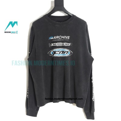 Far archive - 23FW Race wash long sleeve T-shirt