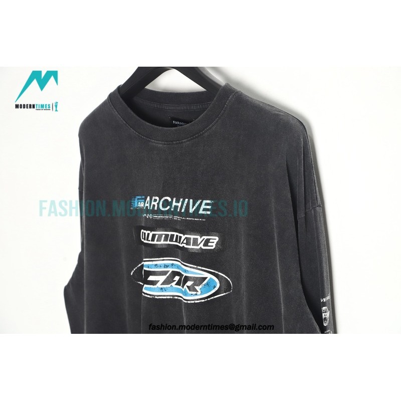 Far archive - 23FW Race wash long sleeve T-shirt